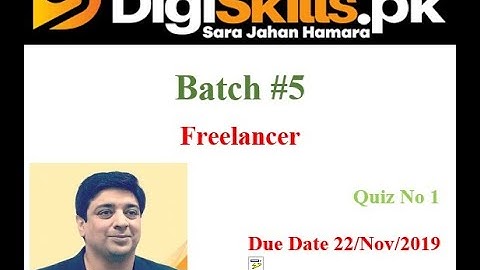Digiskills - Freelancing Quiz No.1 | Batch 05