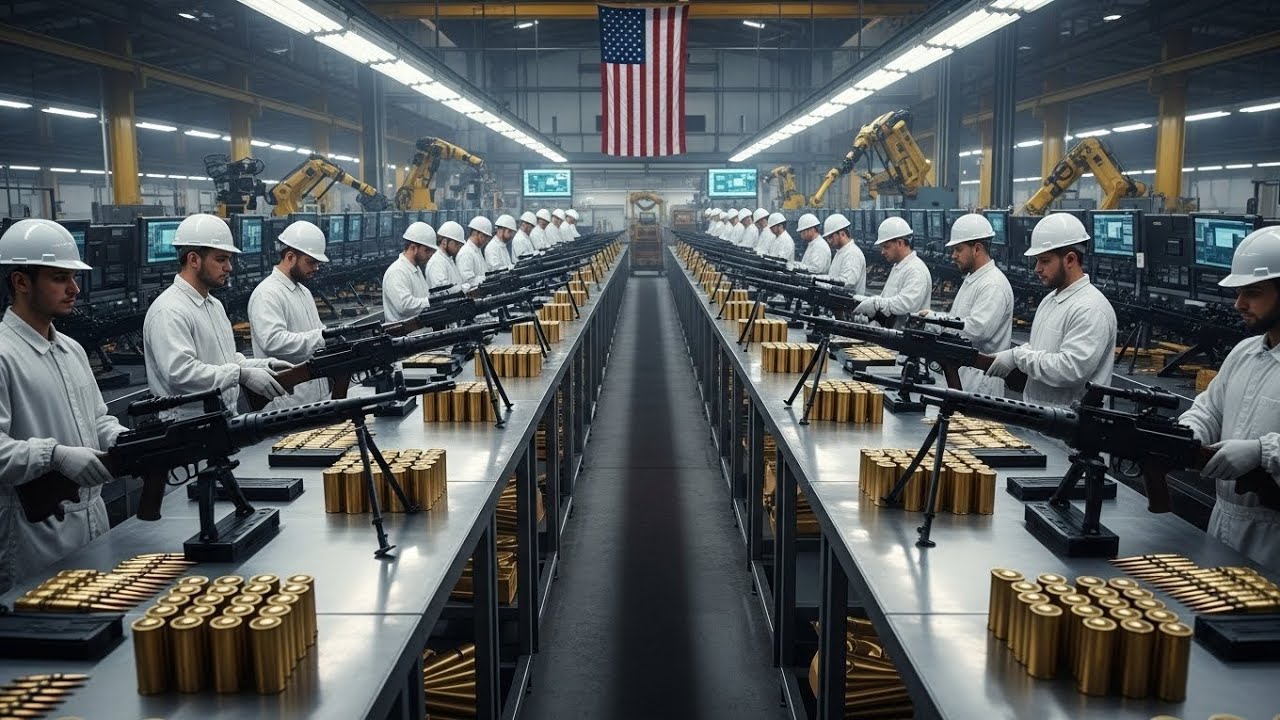 How the M2 browning is made in secret factory 