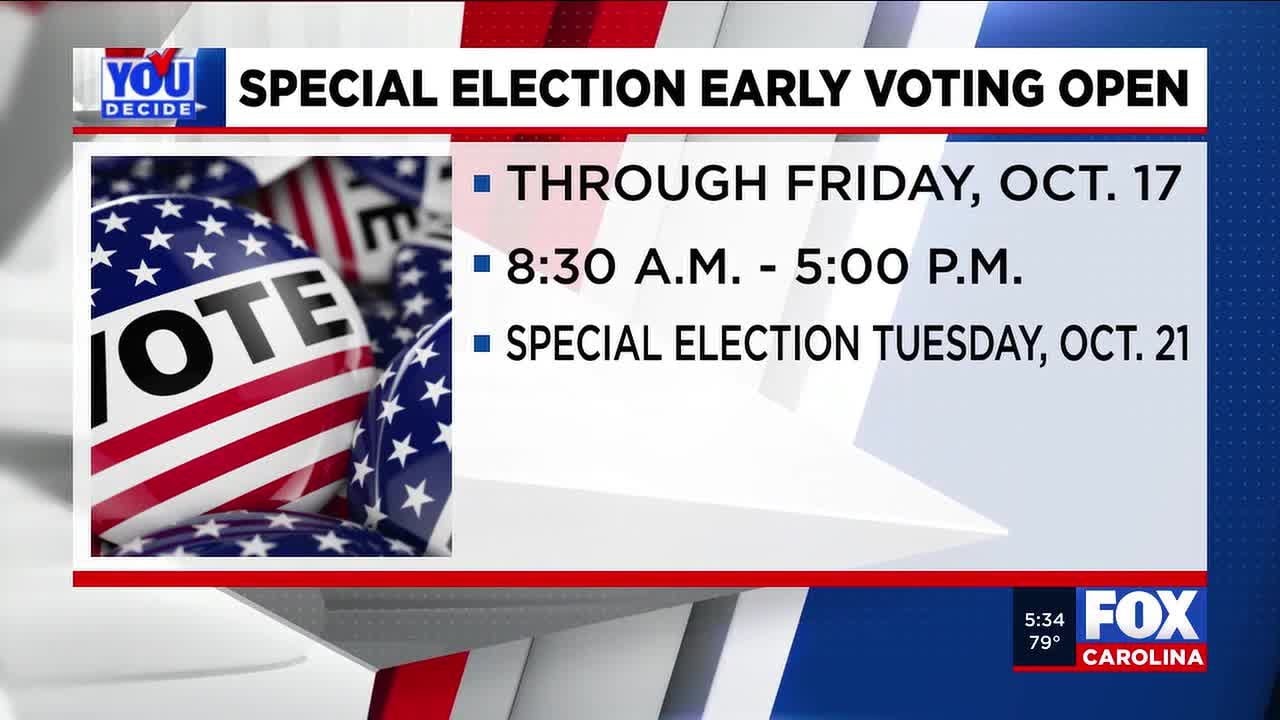 Early voting underway in special election SC State House District 21 ...