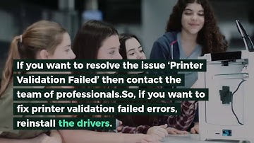 Printer Validation Failed Error Windows 10 Fix