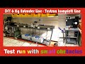 DIY 6 kg Extruder line - First testrun komplett line with small obstacles