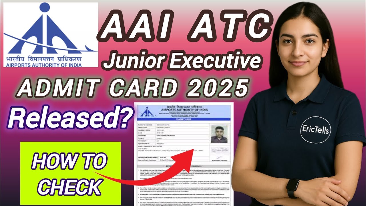 aai atc je admit card 2025 | how to check aai junior executive admit card 2025
