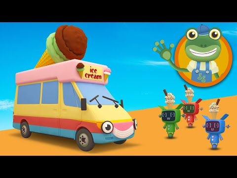 Vicky The Ice Cream Truck Visits Gecko's Garage | Toddler Fun Learning