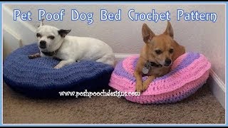 Pet Poof Dog Bed Crochet Pattern
