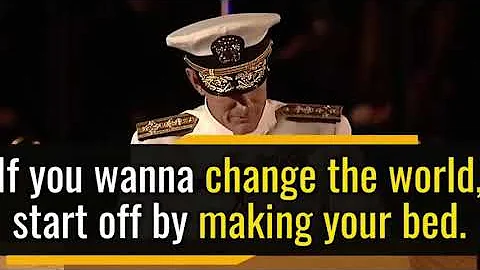 Speech To Change Your Life Today! Admiral McRaven  Make Your Bed  Motivational Words Of Wisdom  720