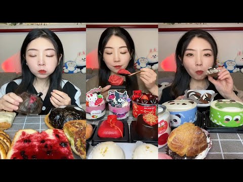 ASMR CREPE CAKE || Chinese Dessert Mukbang || REAL SOUND