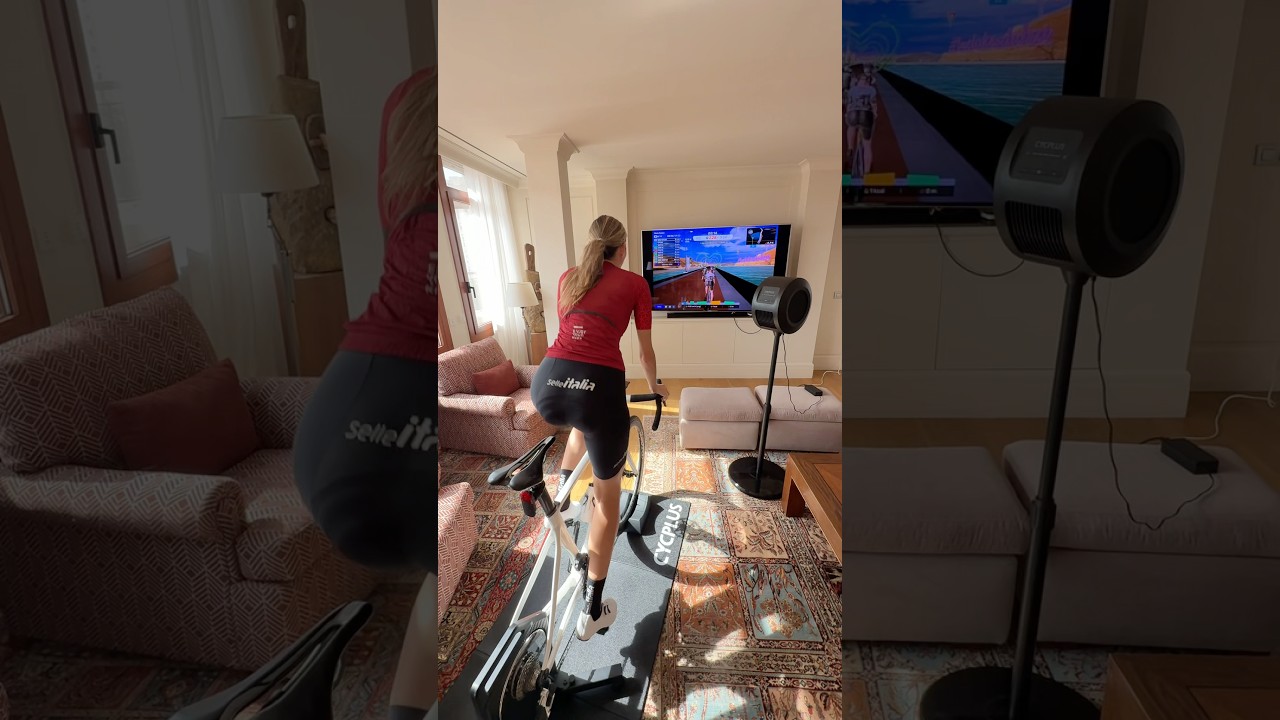 Indoor cycling setup 
