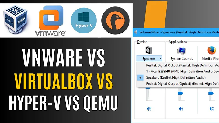 VMware vs VirtualBox vs Hyper  V vs Qemu
