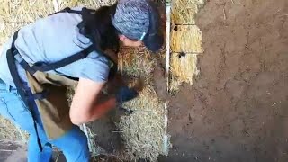 Harvesting Clay / Yvonne Applying Scratch Coat and A Surprise at the End