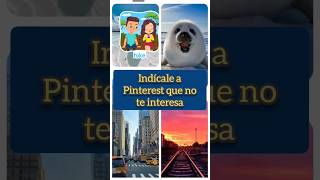 Indícale a Pinterest que no te gusta un pin en concreto.