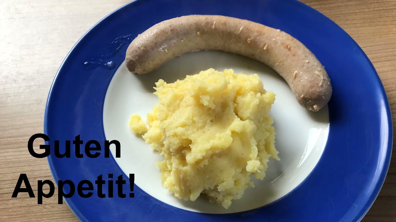 Bratwurst mit Kartoffelpüree - ein Rezept - YouTube