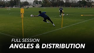 3 Angles & Distribution Drills | Full Session | LAFC 2 Goalkeeper Training