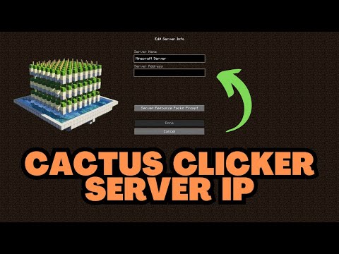 Minecraft Cactus Clicker Server IP Address