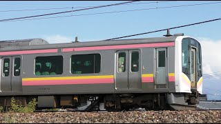 E129系A12+A11編成【4K】信越本線上り臨9444M