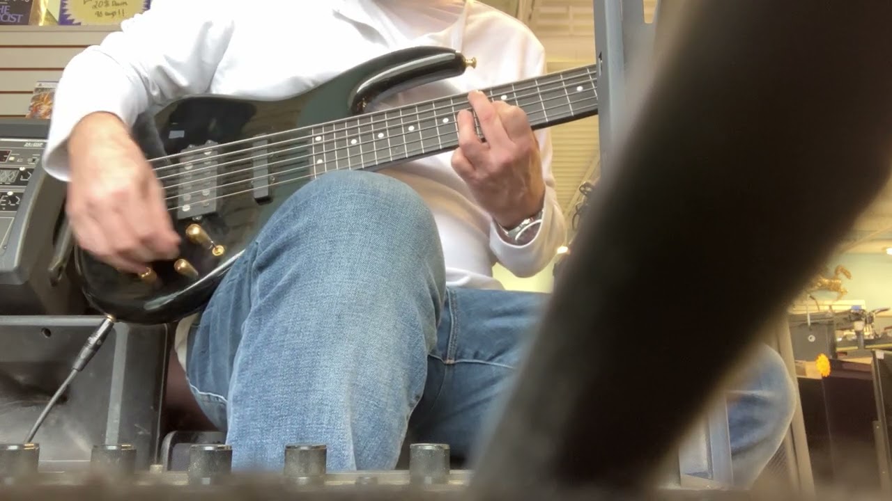 Carvin LB-76F 6 string fretless bass electronics demo for Reverb listing