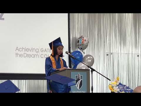 Mina Yildiz - Gateway to College Graduation Speech 2022