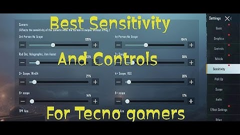 Best sensitivity for PUBG mobile / Tecno spark 6 ,spark 6 GO,and Tecno phones