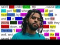 J Cole - Caged Bird: Rhymes Highlighted
