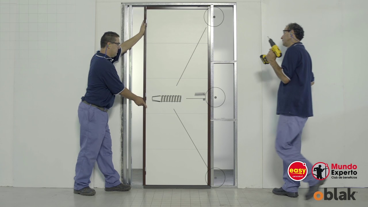 confesar familia Algún día Mundo Experto - Instalación en seco de puertas de interior para tabiques de  yeso - YouTube