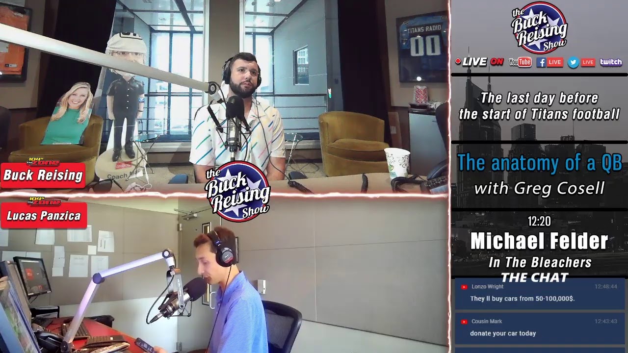 The last day before Titans football | The Buck Reising Show on 104-5 The Zone TV