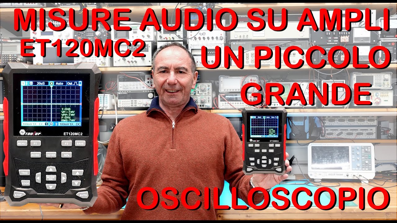 Oscilloscopio Digitale Portatile ET120MC2 - 2 Canali, 120 MHz, 500 Msps, Con Sonda, Nuovo - Foto 3