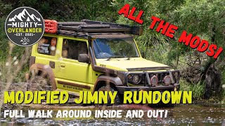 MODIFIED SUZUKI JIMNY FULL WALK AROUND // JB74 JIMNY REVIEW // DOWNUNDER MICRO OVERLANDER