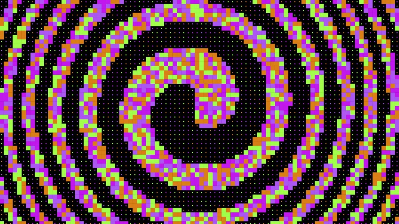 Geometric Signals Tiled Swirl - Meditation, TV, Background, Silence