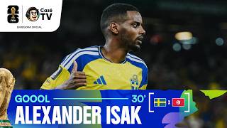GOLAÇO NO CONTRA-ATAQUE! A SUÉCIA ESTÁ COM TUDO! ISAK FAZ 2 A 0 CONTRA A TUNÍSIA