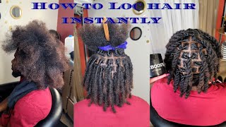 How to do Instant dread Locs. Permanent locs in hours @NickkiR