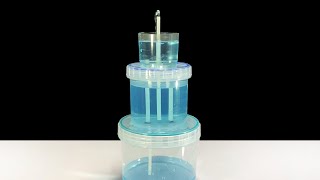 Air Pressure Fountain Trick! น้ำพุ 3 ชั้นสุดว้าว แรงดันอากาศล้วนๆ ไม่ใช้ไฟฟ้า!