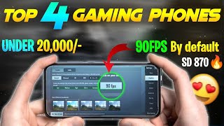 Top 4 Best Powerful Gaming Phone Under 20,000 In 2022 | Snapdragon 870 | By Default 90 Fps Pubg Bgmi