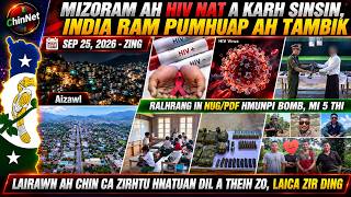 Sep 25 Zing: Mizoram Ah HIV/AIDS Nat A Karh SInsin. Lairawn Ah Chin Ca Zirhtu Hnaṭuan Dil Theih