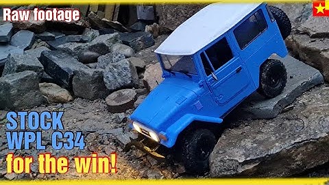 Watch the WPL C34 tackle the RCOCM crawler course with an impressive performance! 👏❤️