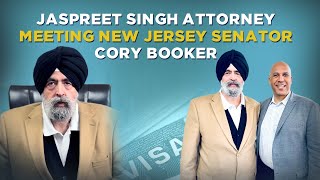 Jaspreet Singh Attorney meeting NJ Senator Cory Booker