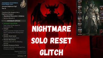 HURRY and DO THIS NOW before it’s PATCHED! Solo Nightmare Reset Glitch   Diablo 4 XP Farm