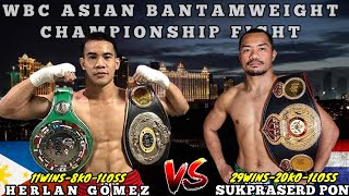 LATEST FIGHT 2024: Herlan Gomez(Ph) Vs Sukpraserd Ponpitak(Thailand), MULING BUMIKTIMA NG MGA HAPON!