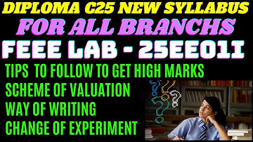 FEEE LAB EXAM Preparation Tips to Score HIGH Marks |Diploma C25 New Syllabus #ndacademy