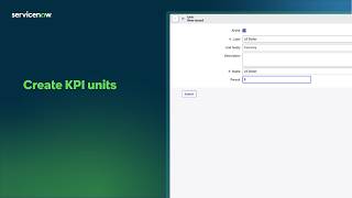 Create KPI units