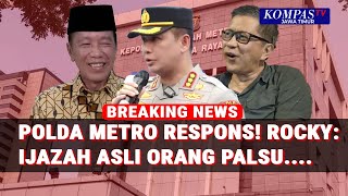 Polda Tanggapi Rocky Gerung: Ijazahnya Asli, Orangnya Palsu - Bebas Asal Tak Langgar Hukum