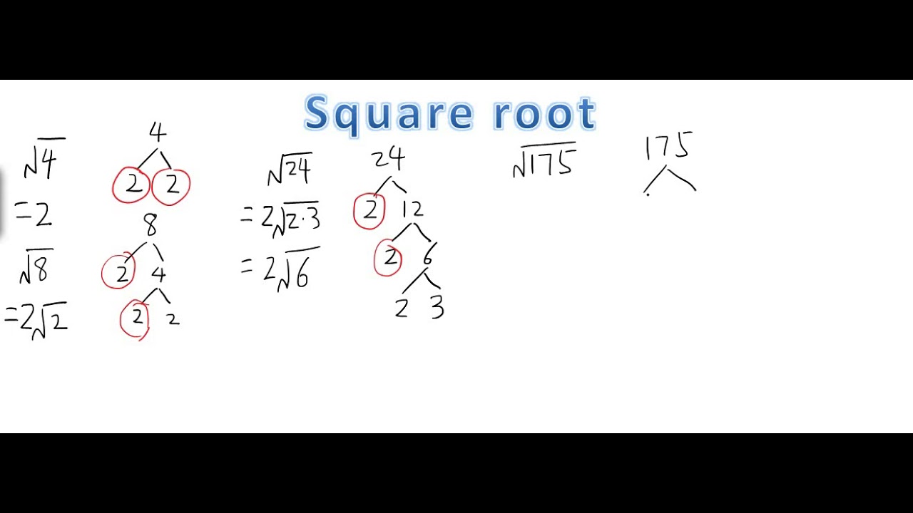 Find a square root by factoring method - YouTube