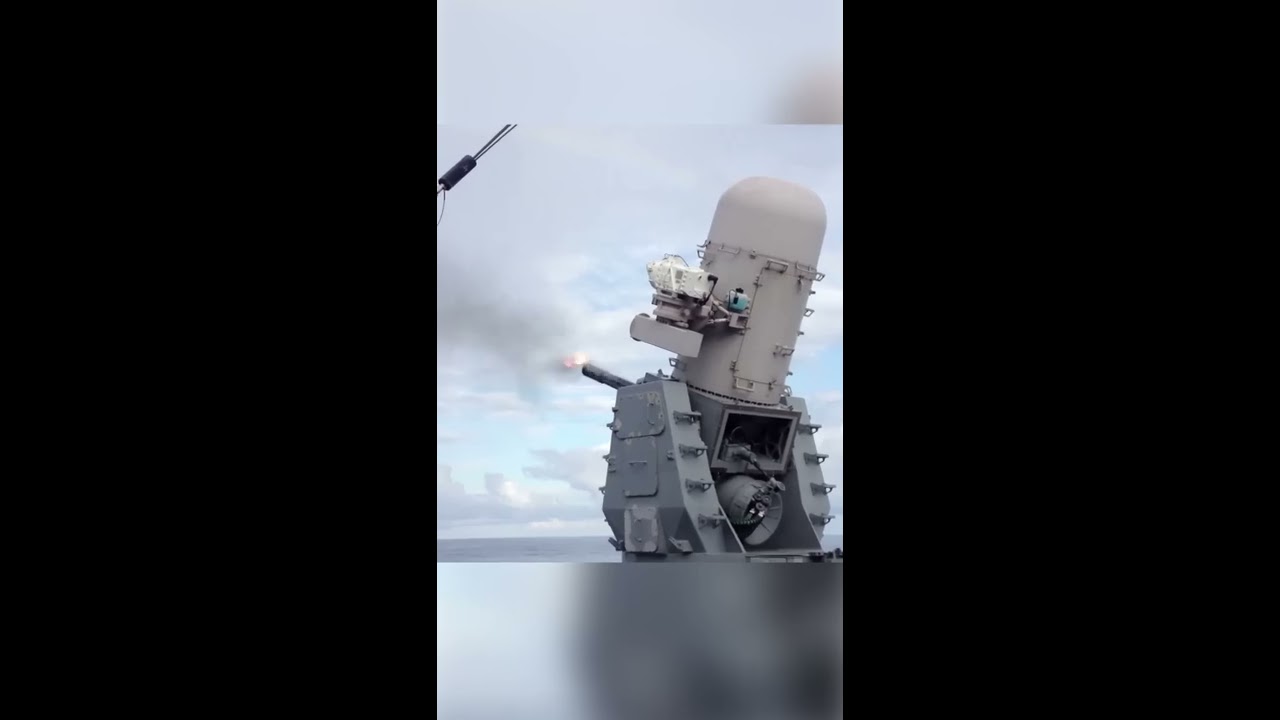 4 500 Rounds Per Minute CIWS Phalanx In Action
