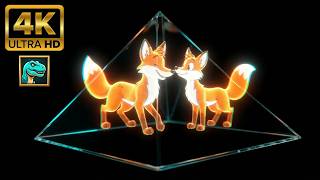 PYRAMID  3D HOLOGRAM: 💕 CUTE ANIMAL - ROMANTIC SONGS! 🎶 screenshot 4