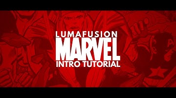 MARVEL INTRO LUMAFUSION FREE TEMPLATE + TUTORIAL | Master Aero