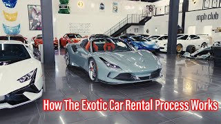 How the exotic rental car process works