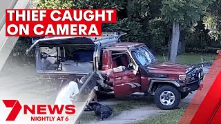 Queensland couple fights off Land Cruiser's thief | 7NEWS