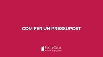 Com fer un pressupost a BiLoop