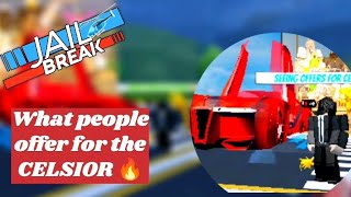 WHAT PEOPLE OFFER FOR CELSIOR IN 2025 🙀🔥 #jailbreak #roblox