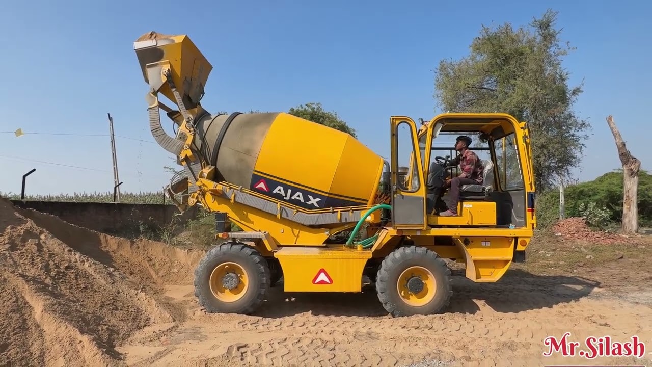 ArgO 4500 MakinG Concrete For RoaD / (PCC)😊😊  //  #ajax #automobile #excavator #jcb#construction 