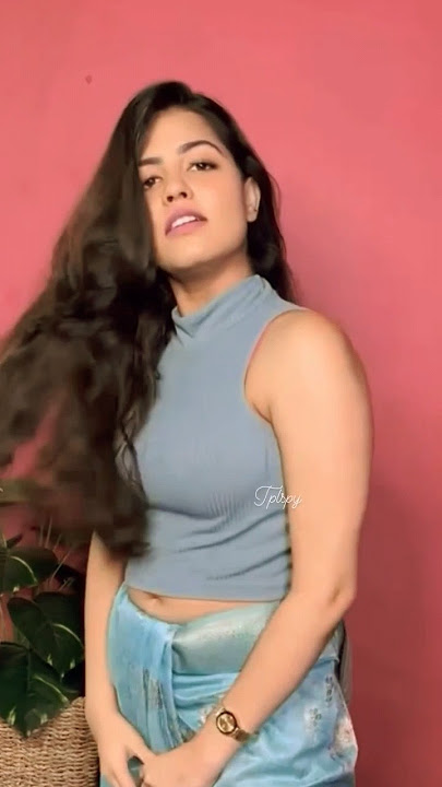 Vj anchor Anglein Hot navel show #angelina #navel #trending #shots