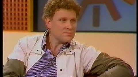 Colin Baker on bbc breakfast   aug 1983